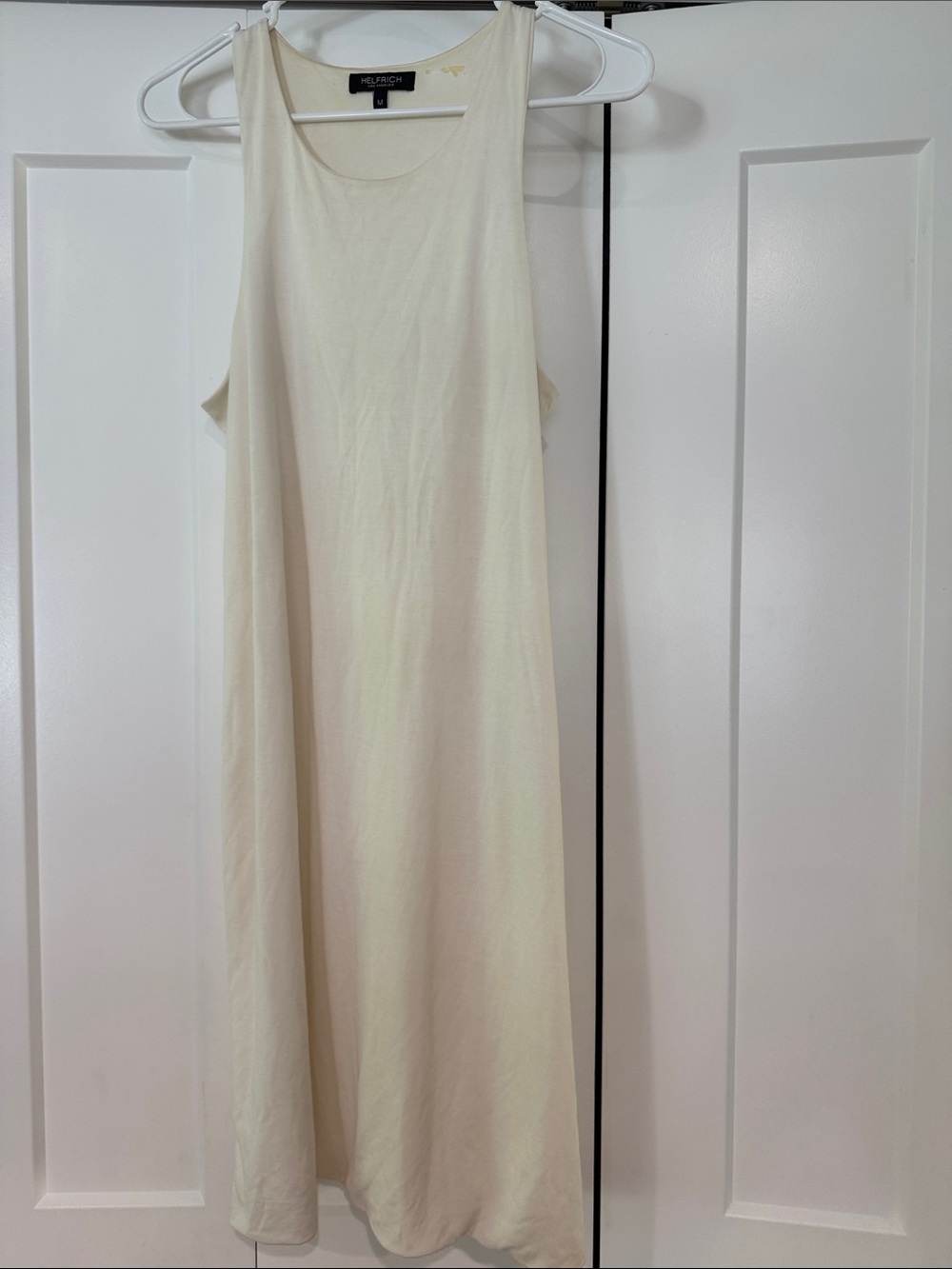 Cream Sleeveless Midi Dress